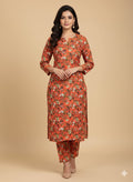 Amber Bloom – Floral Unstitched 2-Piece Suit