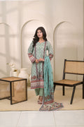 Fit & Fabrics Wear Sky Print – Light Blue 3 Piece Lawn Suit Unstitched