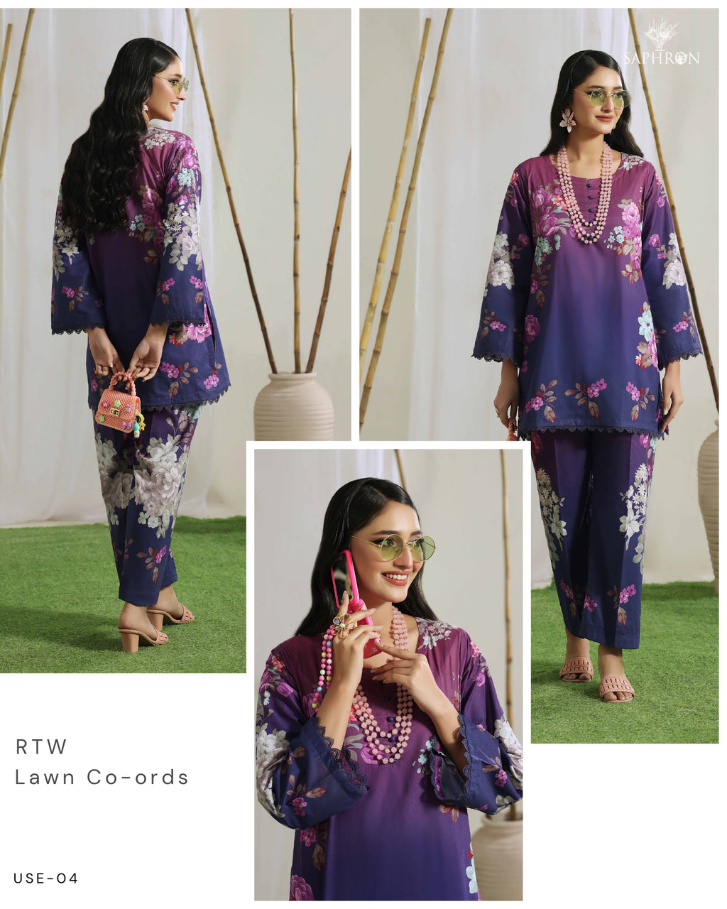 Purple Petal Grace Co-Ord Set – Fit&Fabric_wear