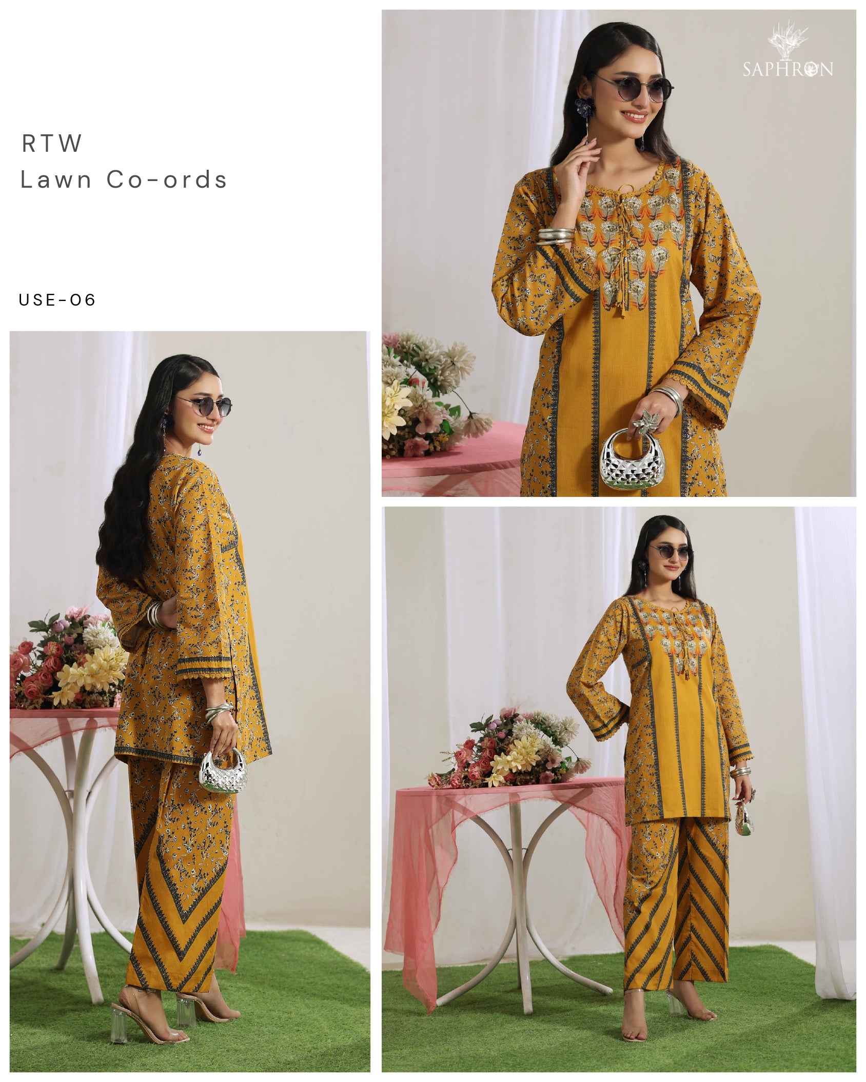 Golden Sun Ethnic Co-Ord Set – Fit&Fabric_wear