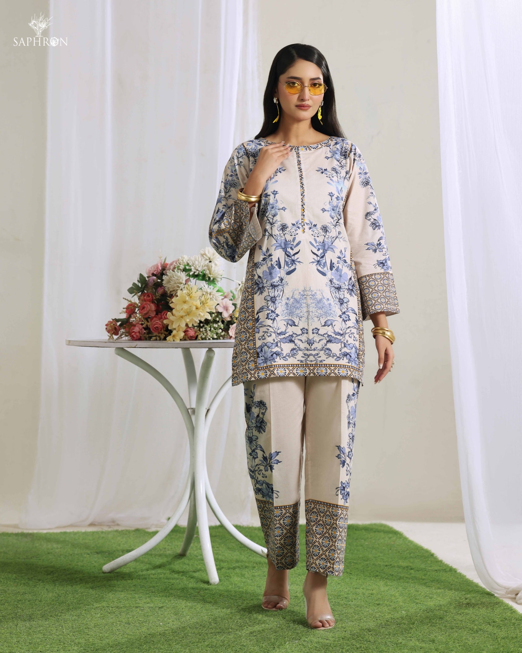 Blue Serenity Co-Ord Set – Fit&Fabric_wear