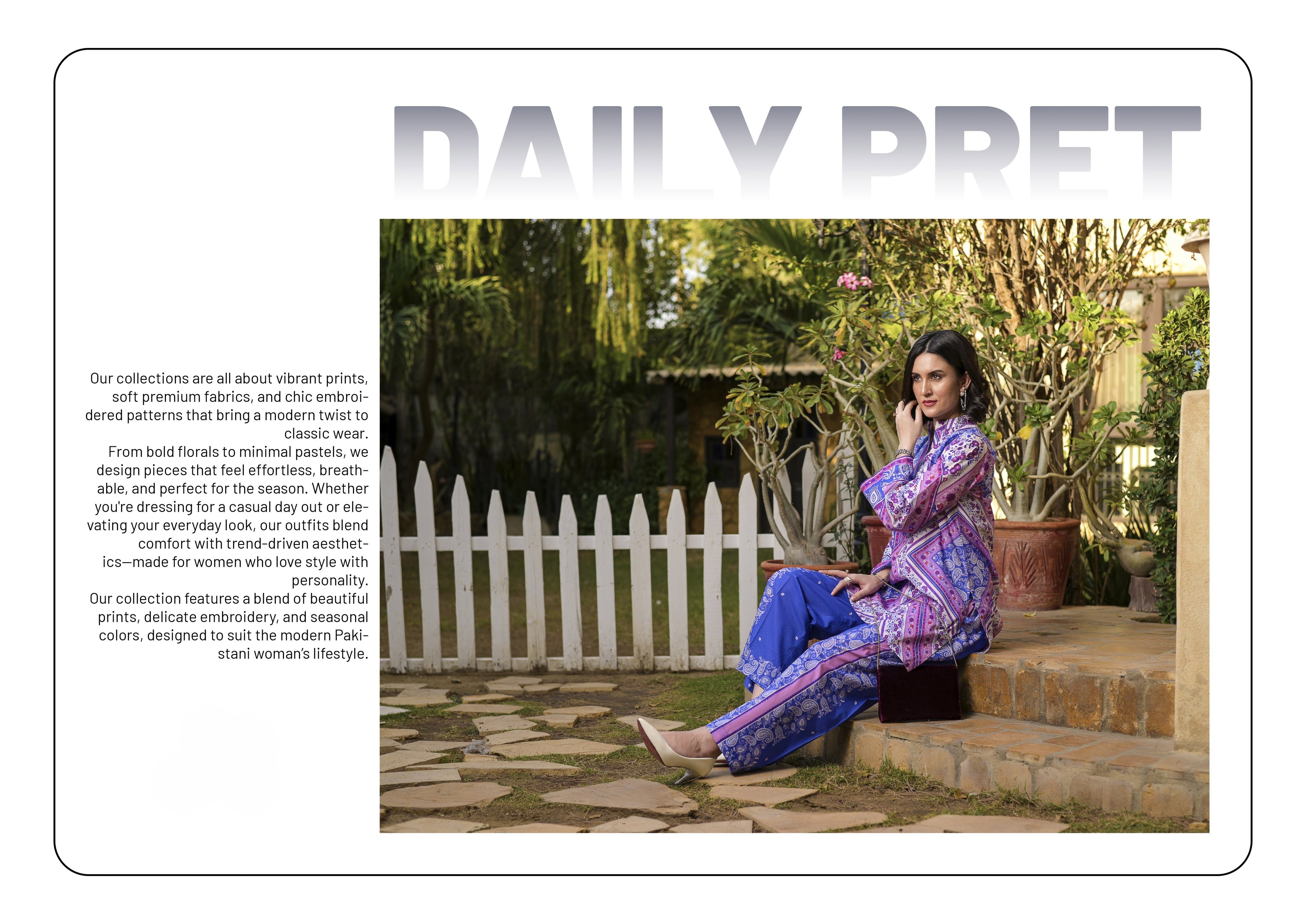 Fit & Fabrics Wear Digital Blossom – Pink & Purple 2 Piece Suit