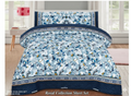 Ocean Leaf – Blue Floral Bedsheet Set