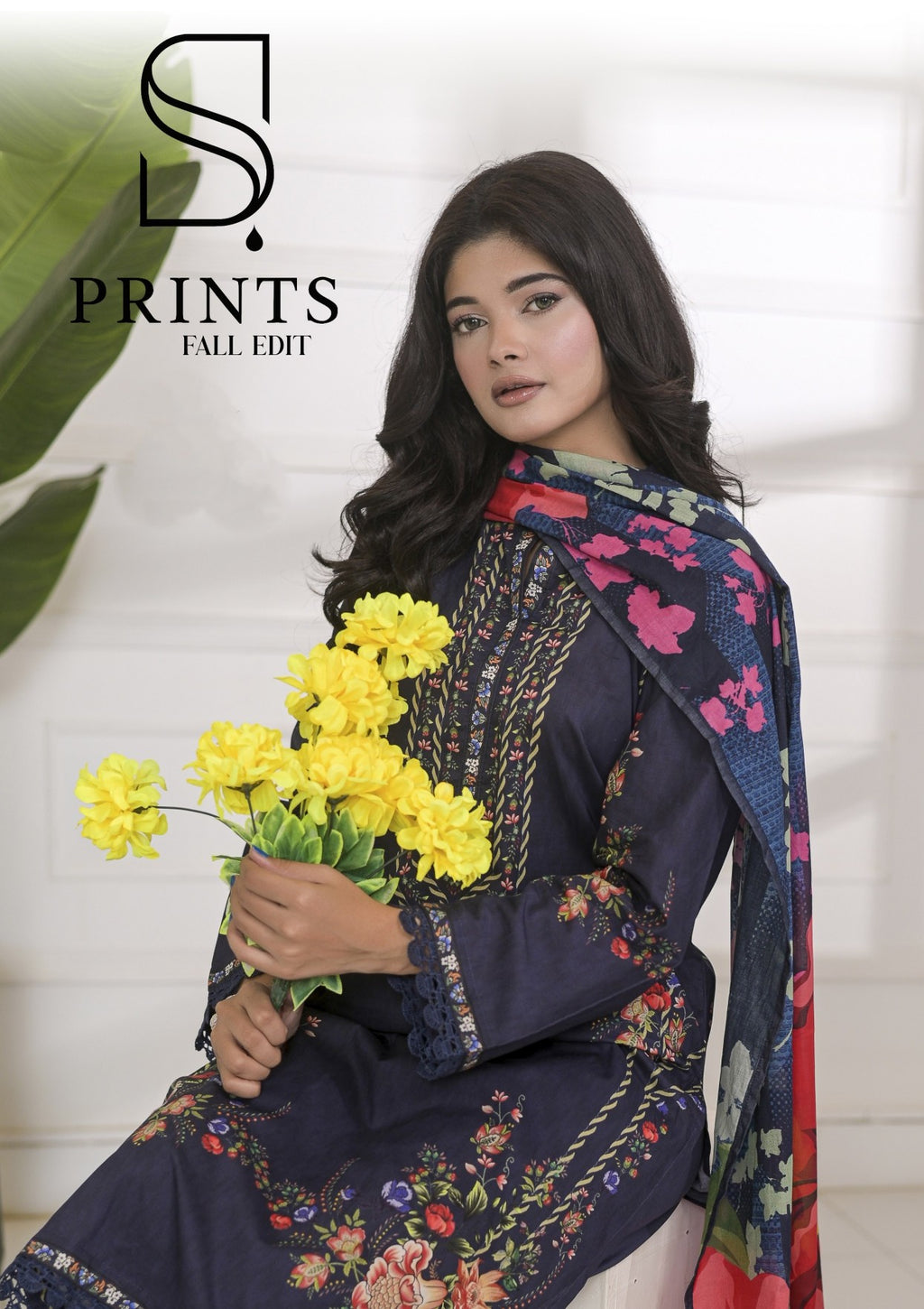 Fit & Fabrics Wear Midnight Bloom 3 Piece Lawn Suit