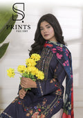 Fit & Fabrics Wear Midnight Bloom 3 Piece Lawn Suit