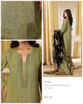 Olive Grace Embroidered 3-Piece Suit